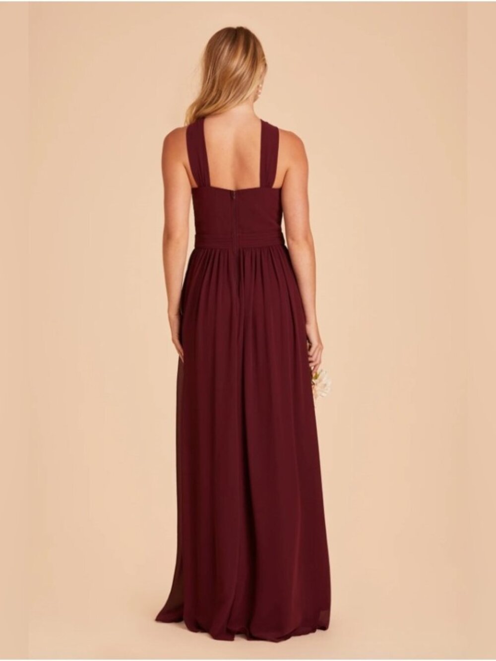 Birdy Grey Chiffon Halter Dress Women’s Medium Cabernet‎ KIKO - Picture 8 of 15